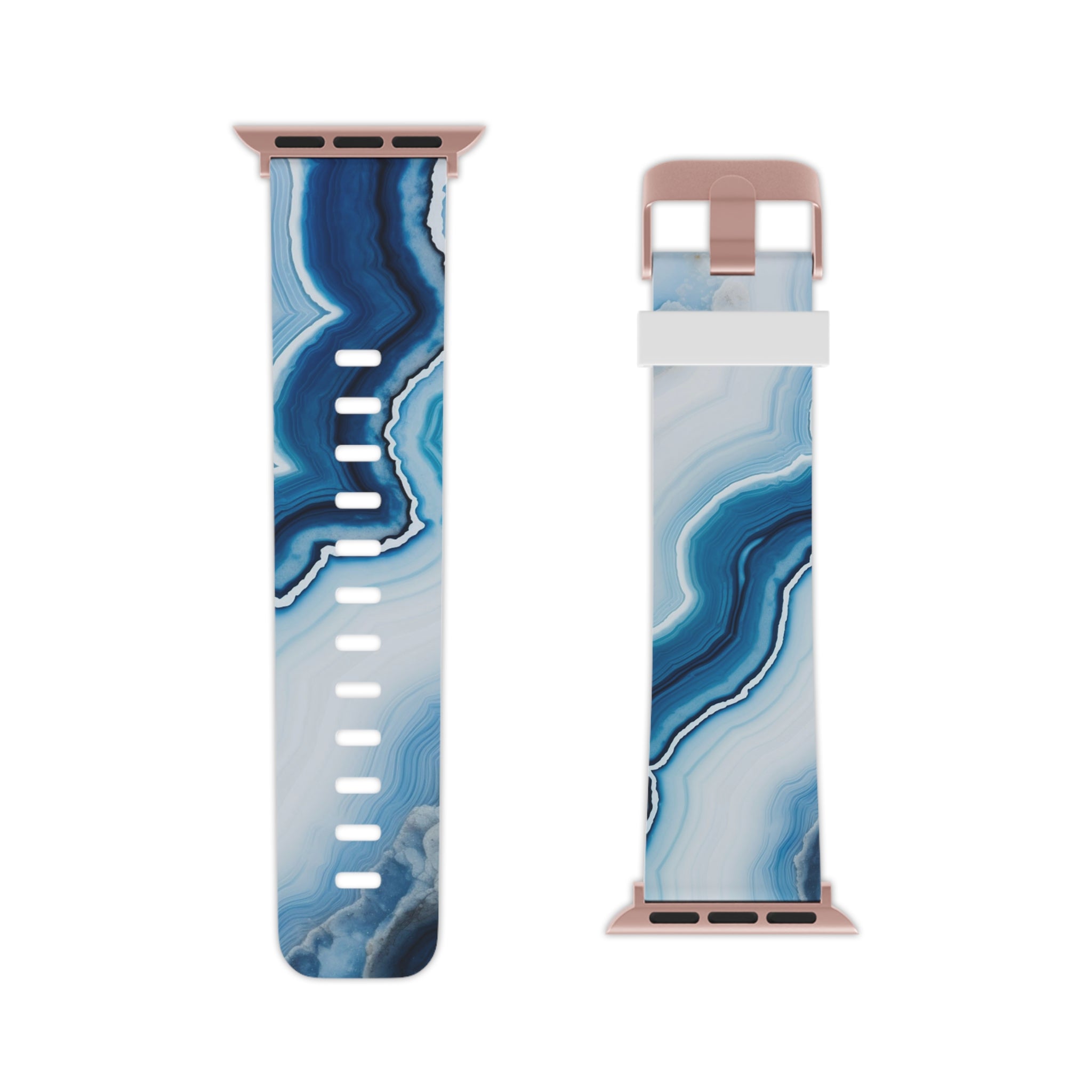 Blue Waves of Marble - Apple Watch Band