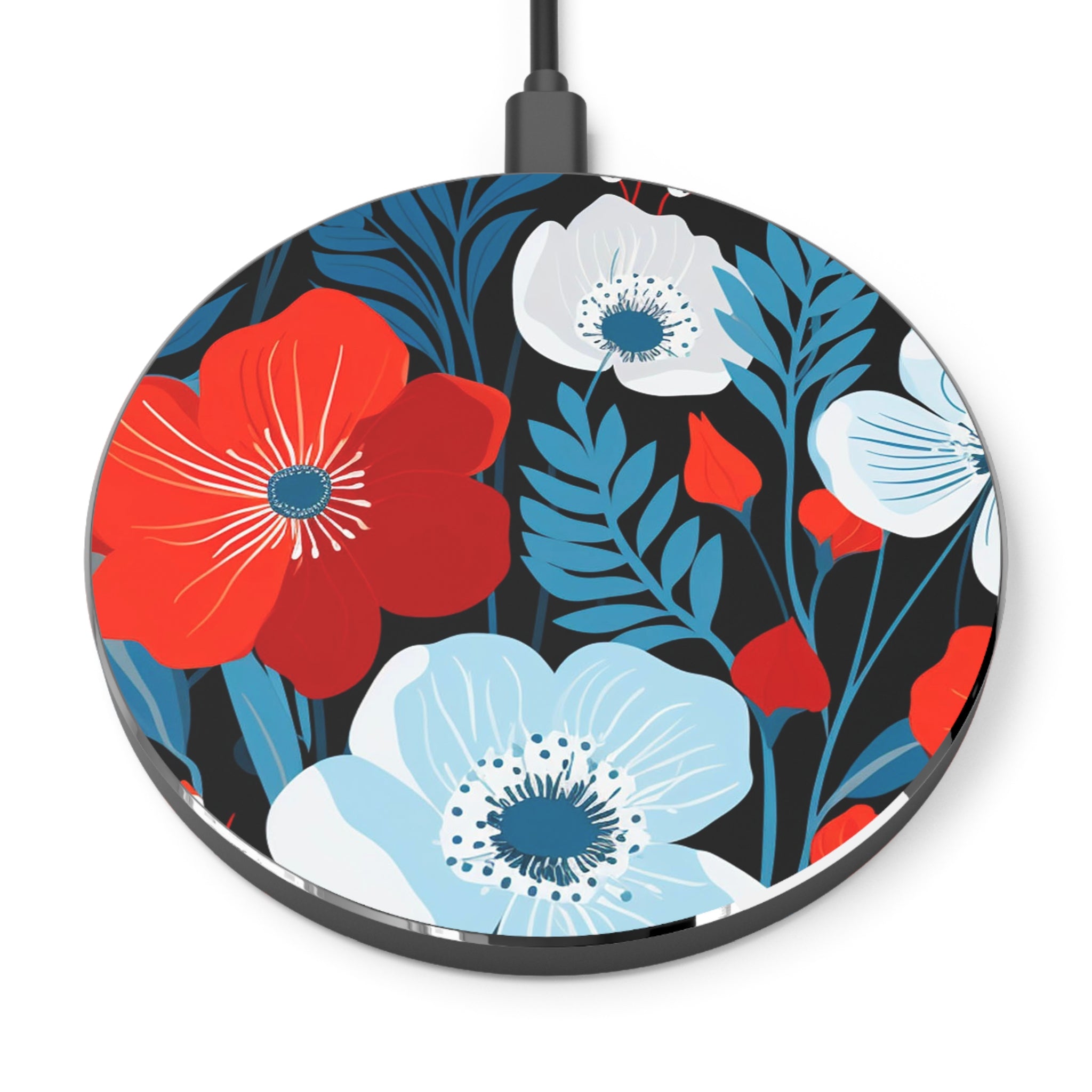 Poinsettia Perfection - Wireless Charger