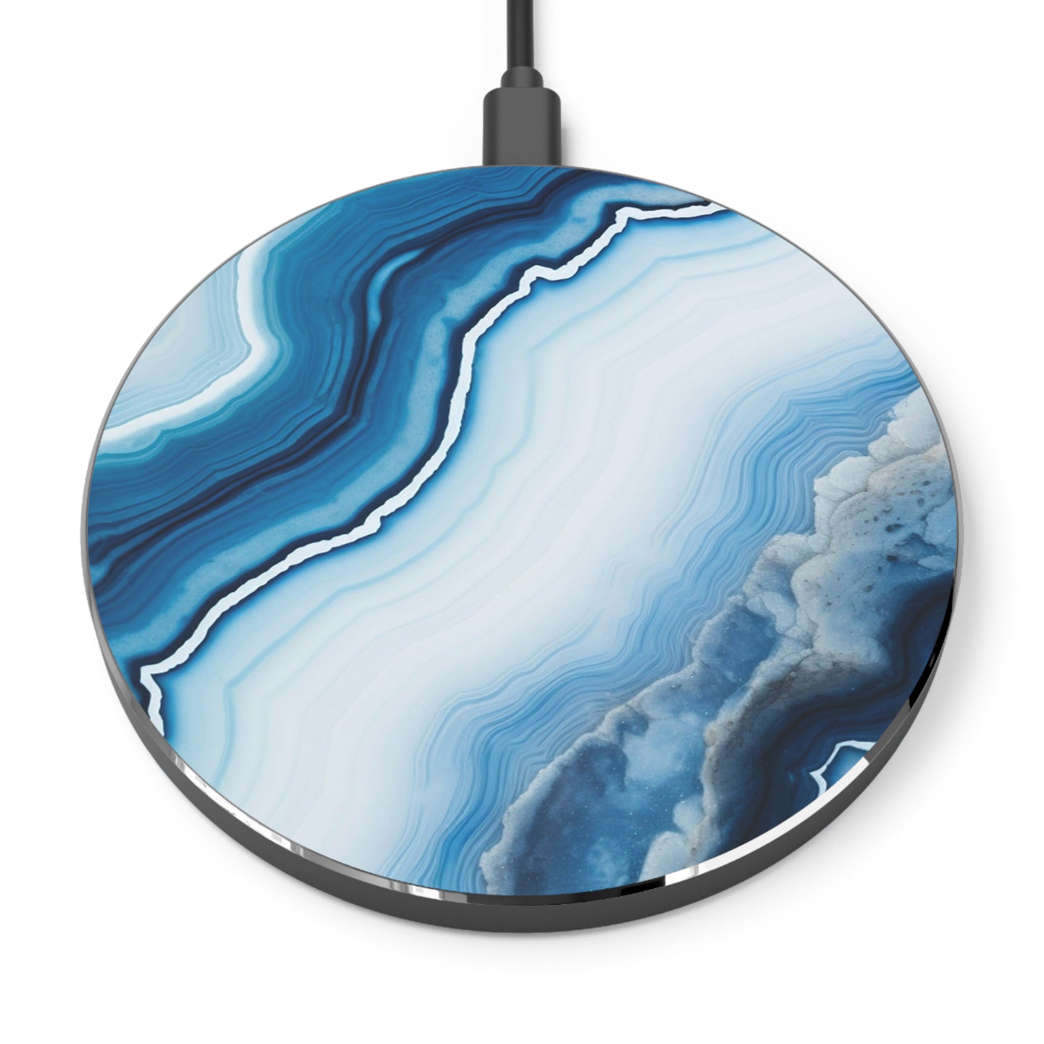 Blue Waves of Marble - Wireless Charger