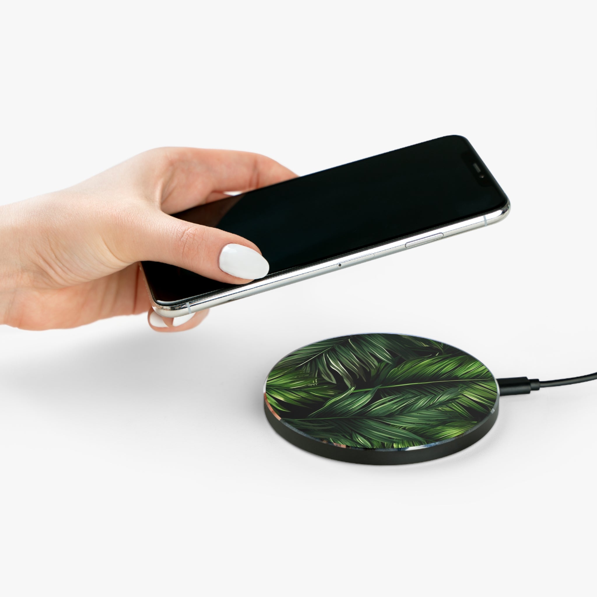 Green Palm Delight - Wireless Charger