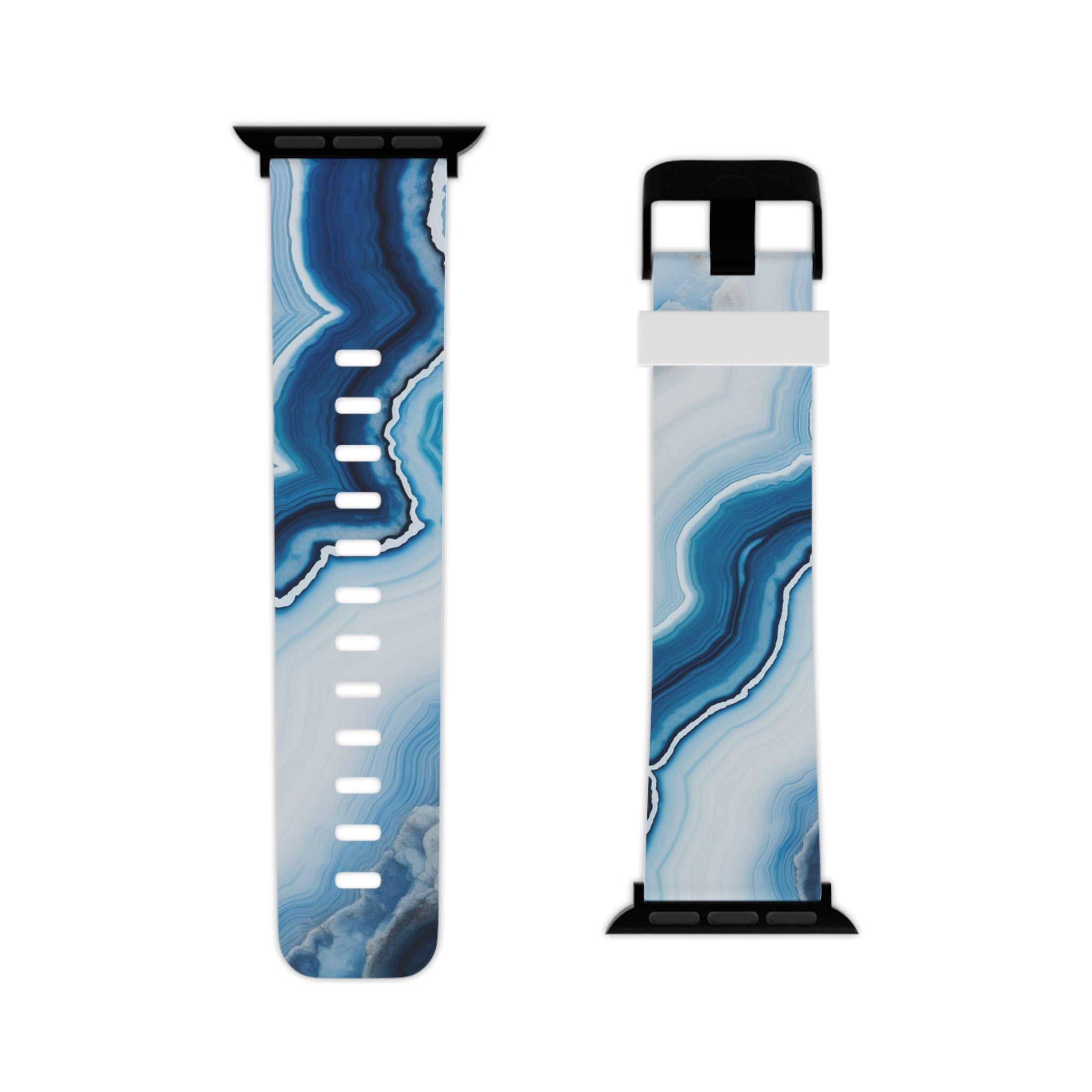 Blue Waves of Marble - Apple Watch Band