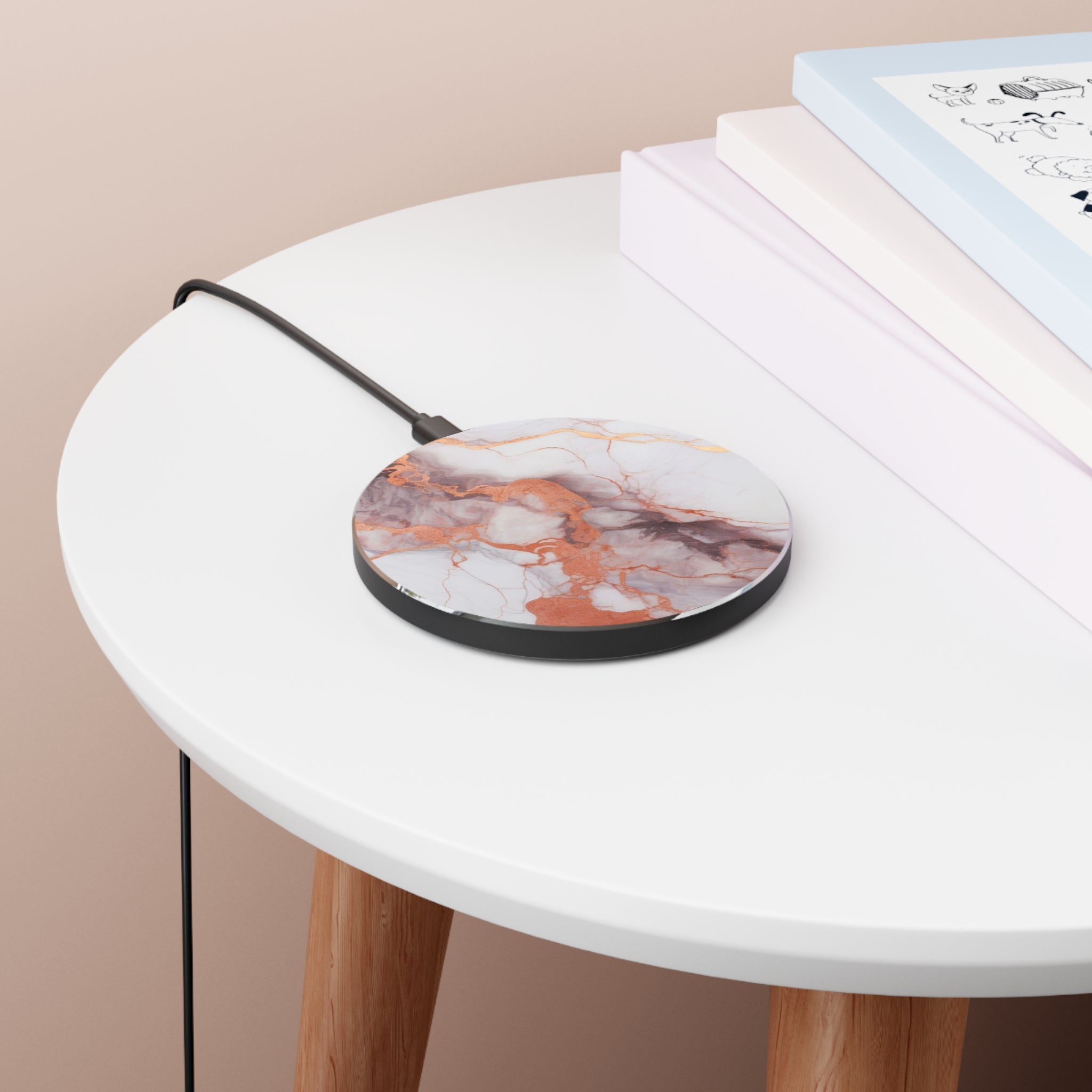 Coppered Carrara - Wireless Charger