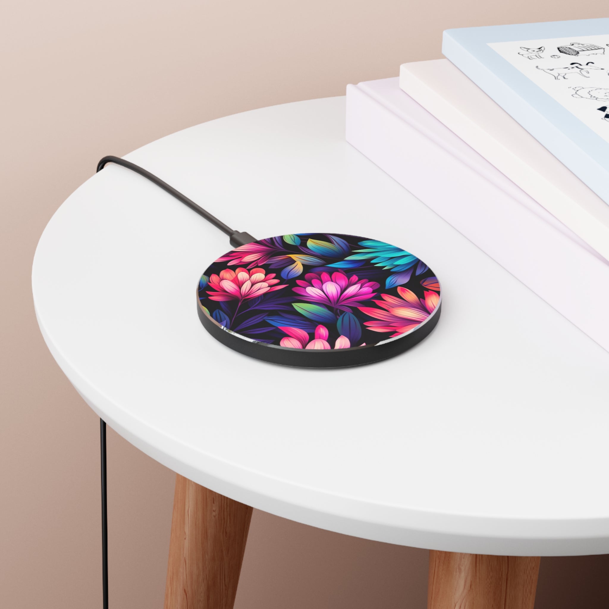 Neon Bloom - Wireless Charger