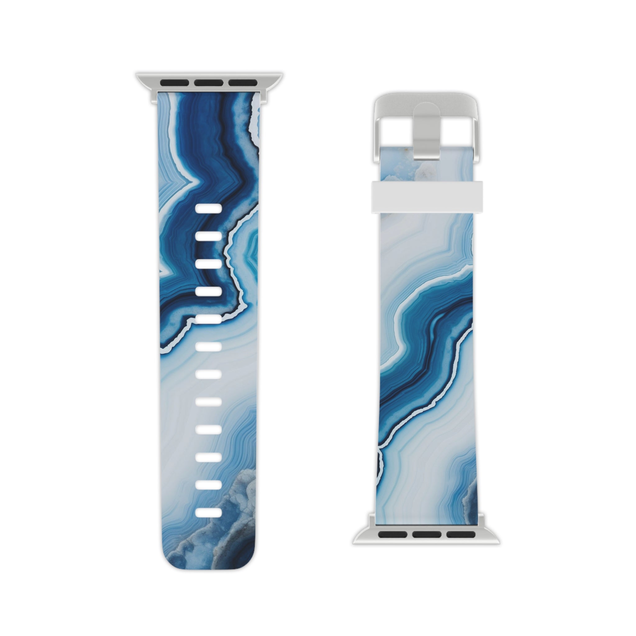 Blue Waves of Marble - Apple Watch Band