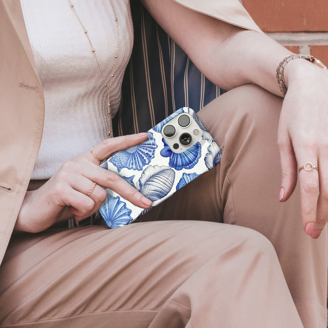 Shells from a Blue Beach -   iPhone 12 Pro - Phonecase By Lollobello