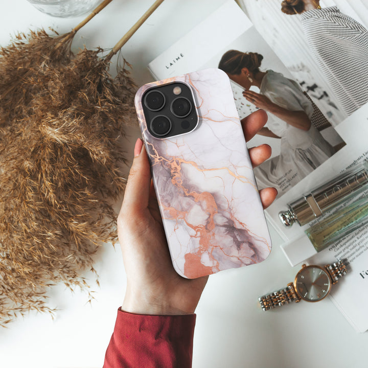 Coppered Carrara -   iPhone XS - Phonecase By Lollobello