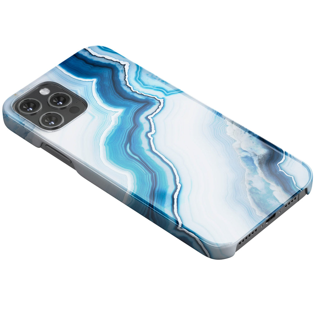 Blue Waves of Marble -   iPhone 13 Pro - Phonecase By Lollobello