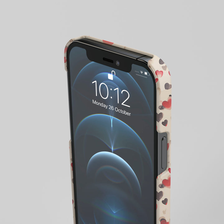 PolkaDot Hearts - iPhone XS - Fodral från Lollobello