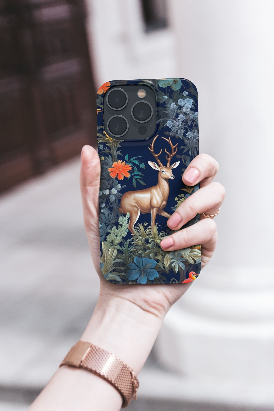 Woodland Deer -   iPhone 12 mini - Phonecase By Lollobello