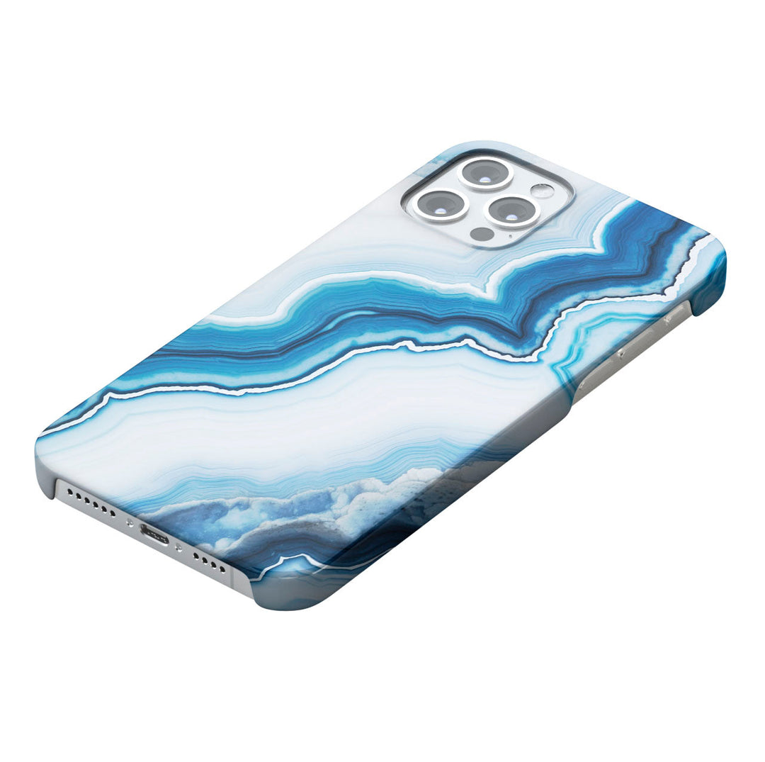 Blue Waves of Marble -   iPhone 14 - Phonecase By Lollobello