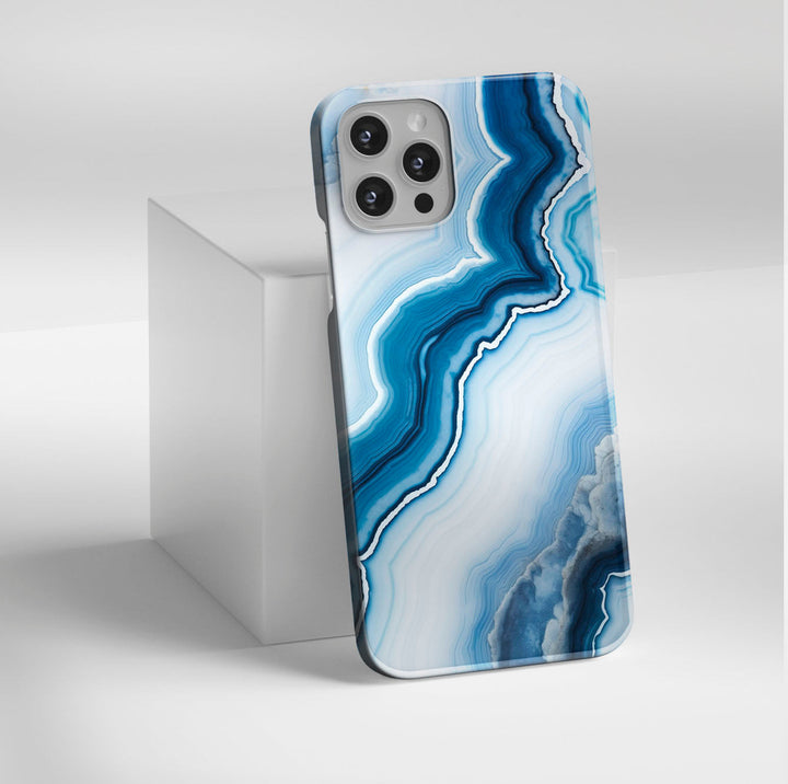 Blue Waves of Marble - iPhone XS - Telefonväska från Lollobello