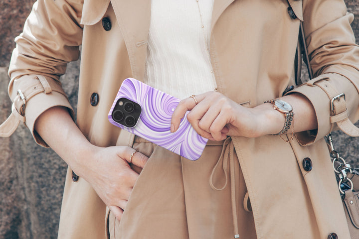 Lavender Swirl -   Samsung Galaxy S21 Ultra - Phonecase By Lollobello