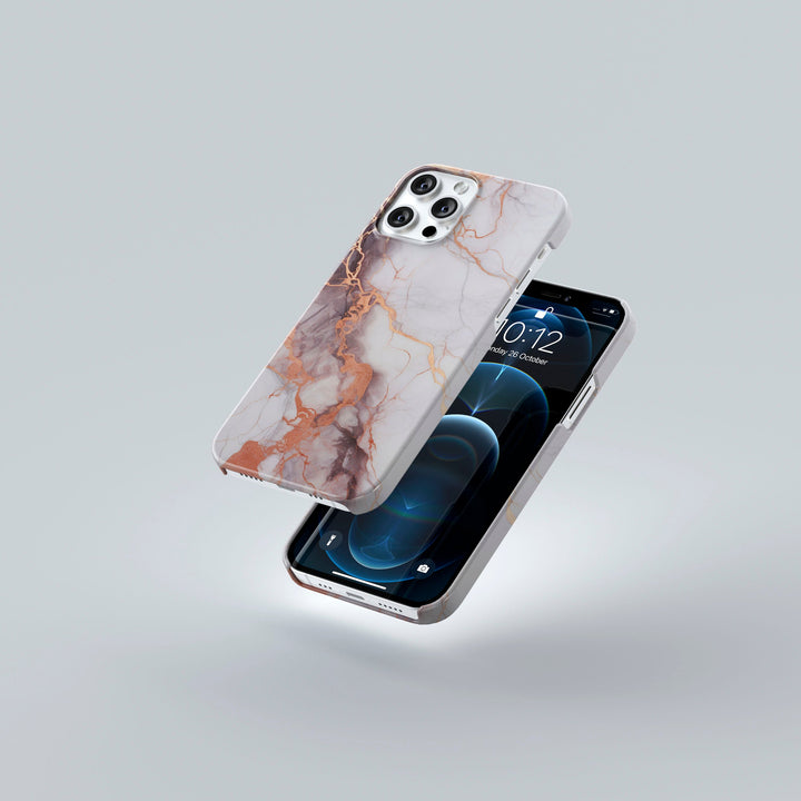 Coppered Carrara -   iPhone 7 Plus - Phonecase By Lollobello