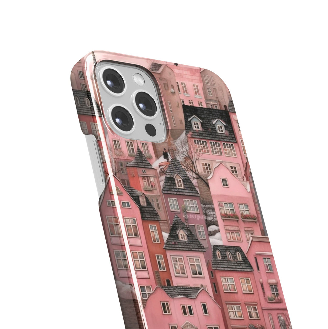 Pink Town -   iPhone 12 mini - Phonecase By Lollobello