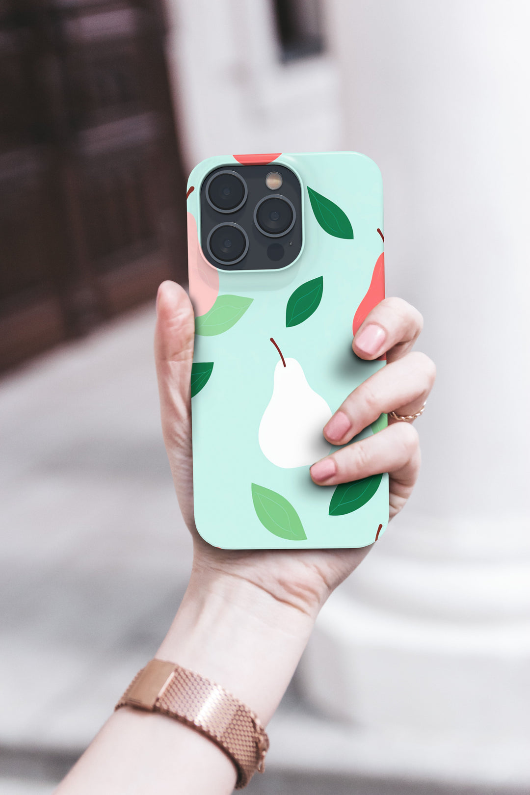 White Pear -   iPhone XS - Phonecase By Lollobello