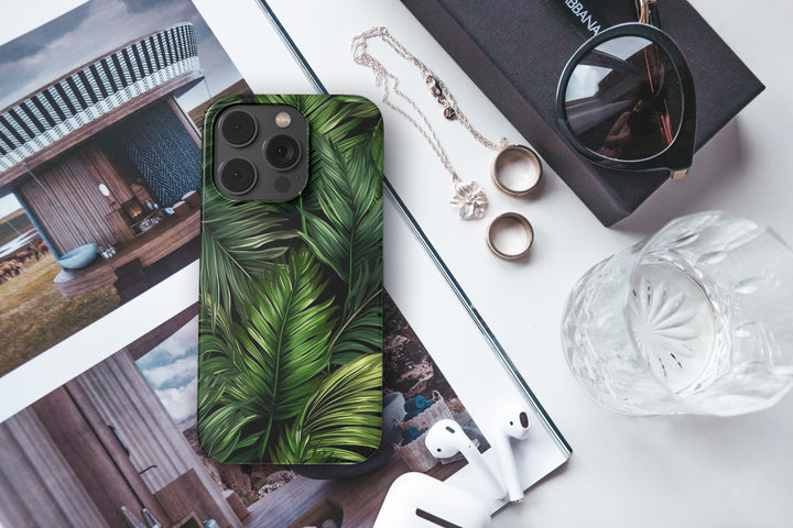 Green Palm Delight -   iPhone 13 Pro Max - Phonecase By Lollobello