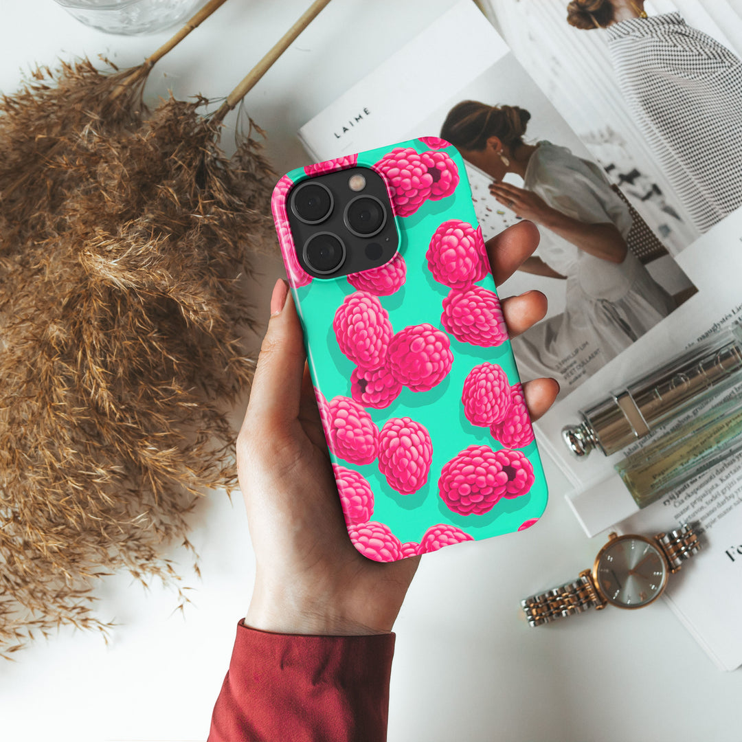 Blow Raspberries -   iPhone 7 - Phonecase By Lollobello