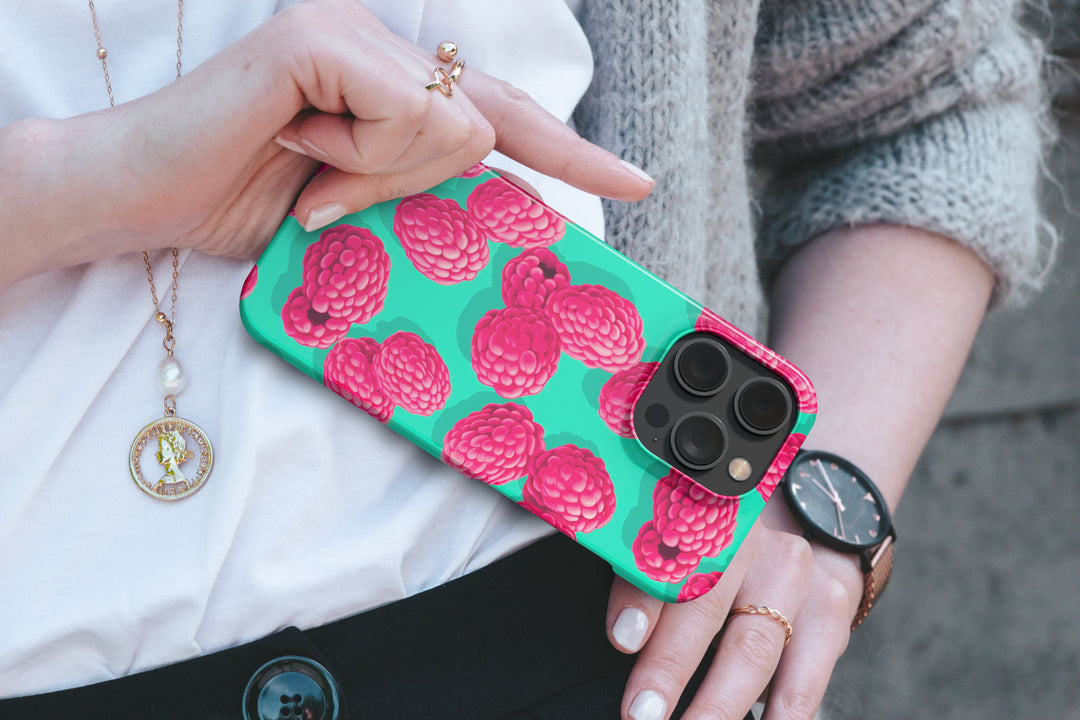 Blow Raspberries -   iPhone 7 - Phonecase By Lollobello