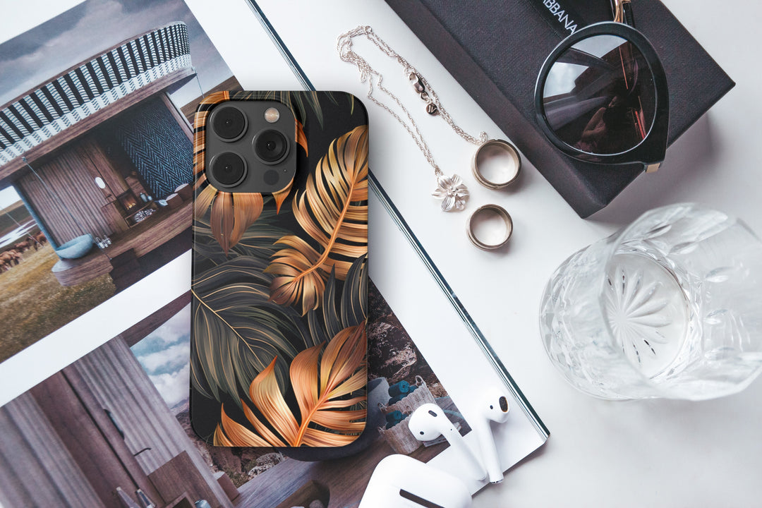 Copper Ferns -   iPhone 13 mini - Phonecase By Lollobello