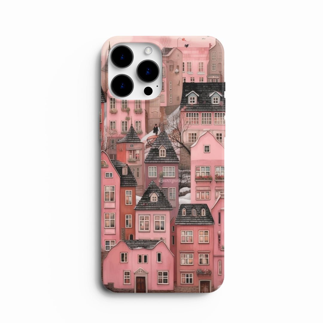 Pink Town -   iPhone 12 mini - Phonecase By Lollobello