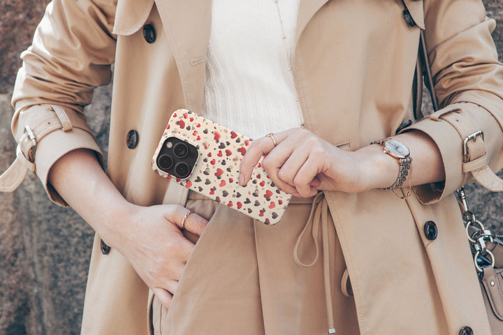 PolkaDot Hearts - Google Pixel 5 Pro - Telefonfodral från Lollobello