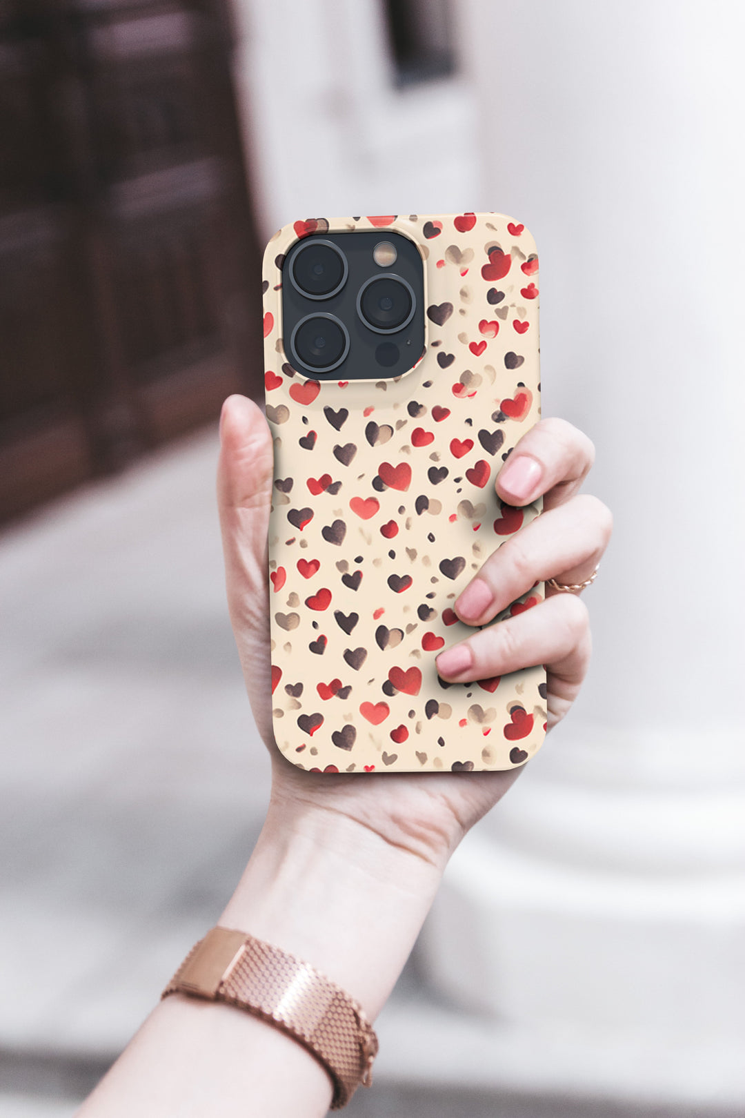 PolkaDot Hearts -   iPhone 13 mini - Phonecase By Lollobello