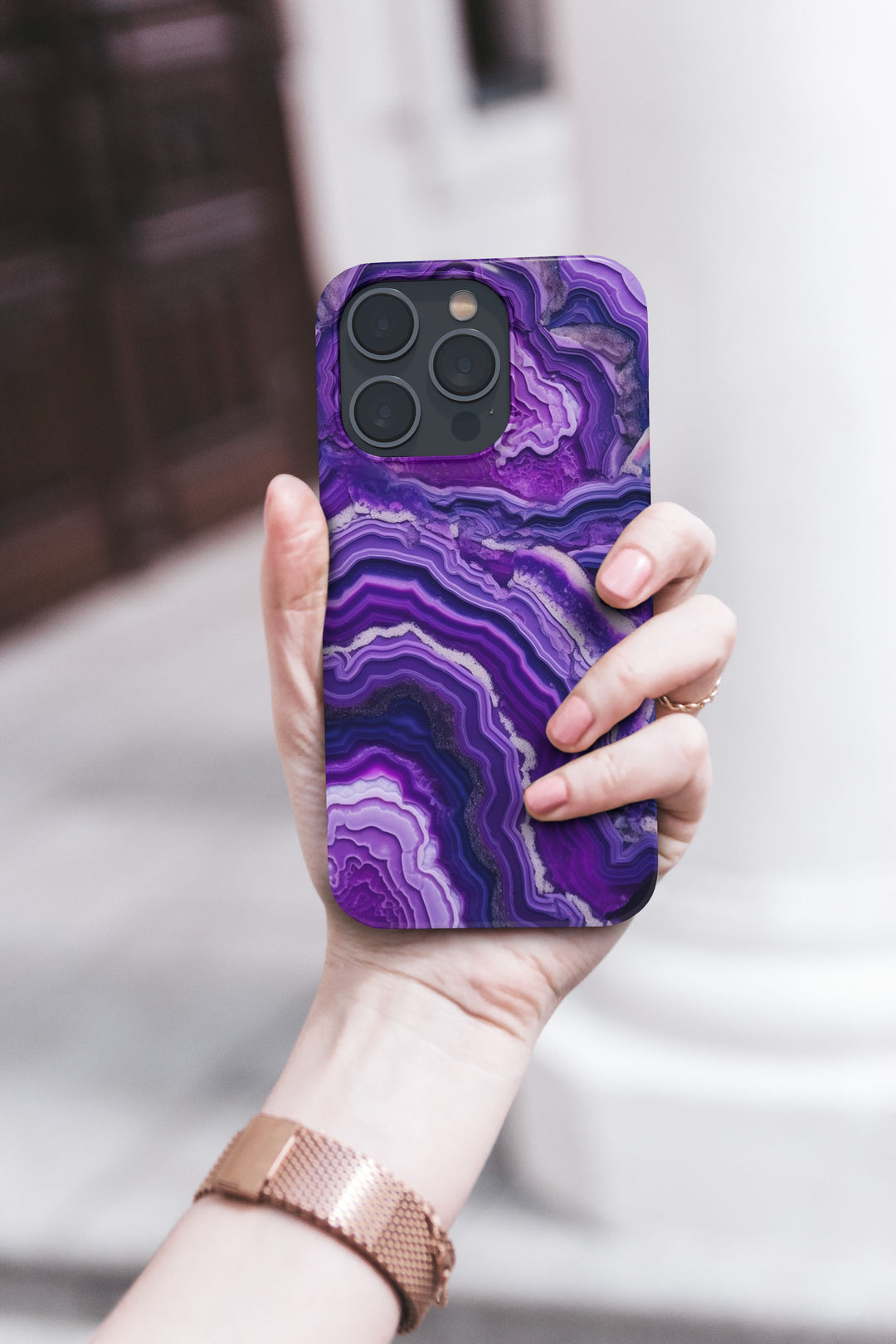 Purple Geode -   iPhone 12 Pro Max - Phonecase By Lollobello