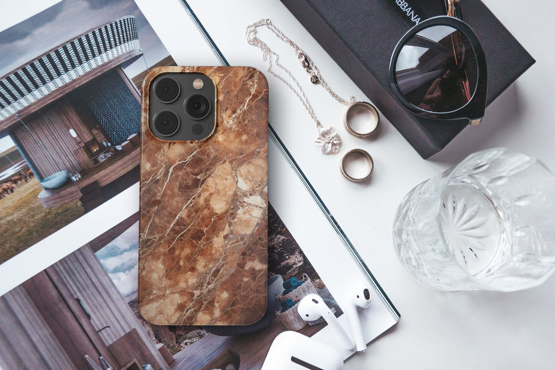 Cola Marble -   iPhone 14 Pro - Phonecase By Lollobello