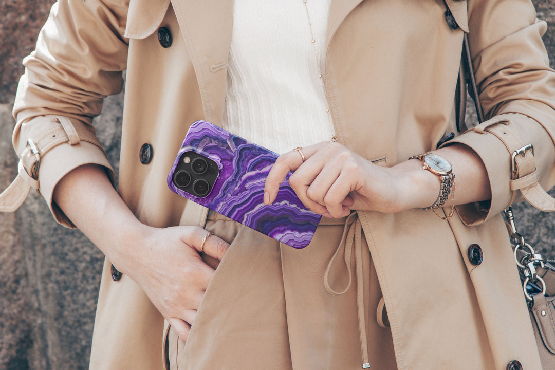 Purple Geode -   iPhone XR - Phonecase By Lollobello