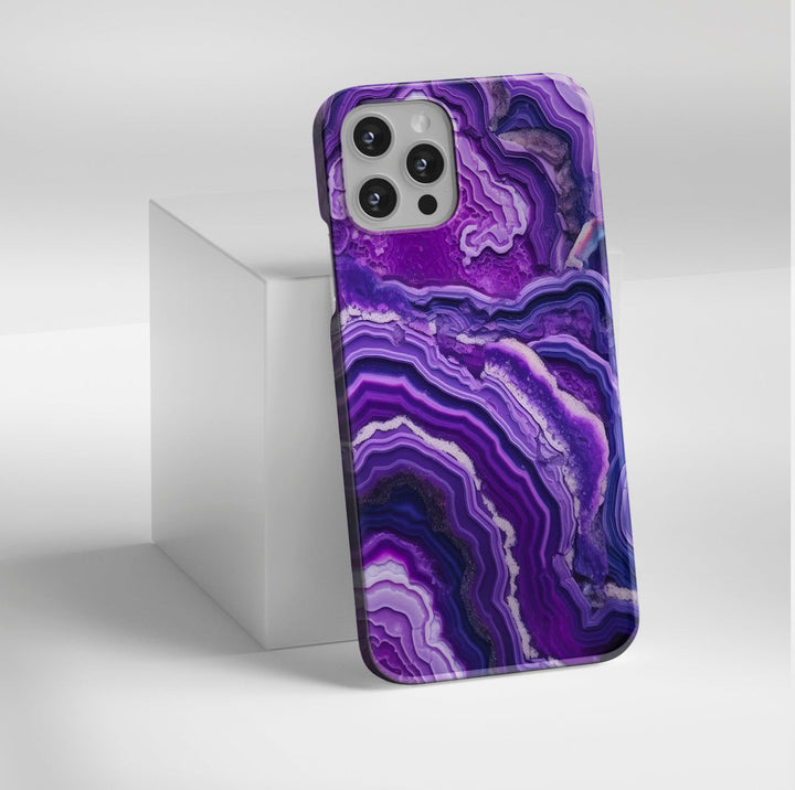 Purple Geode -   iPhone 11 - Phonecase By Lollobello