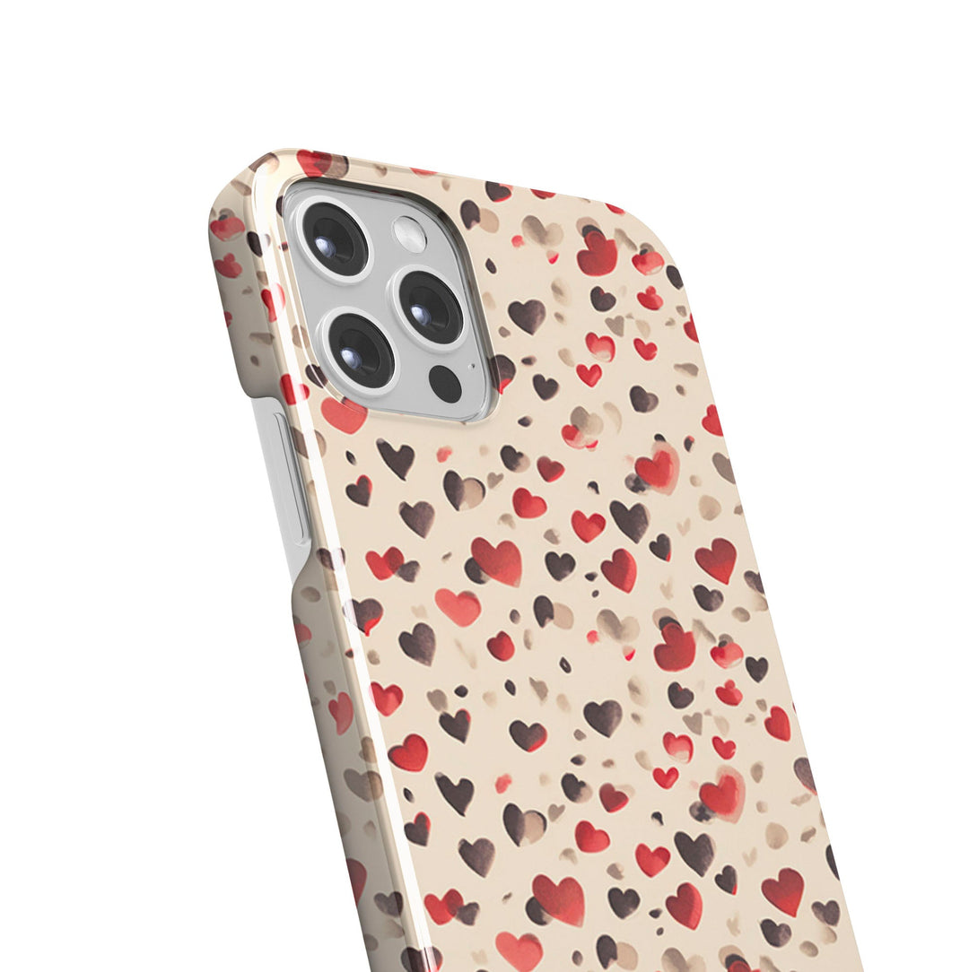 PolkaDot Hearts - iPhone 14 Pro - Fodral från Lollobello