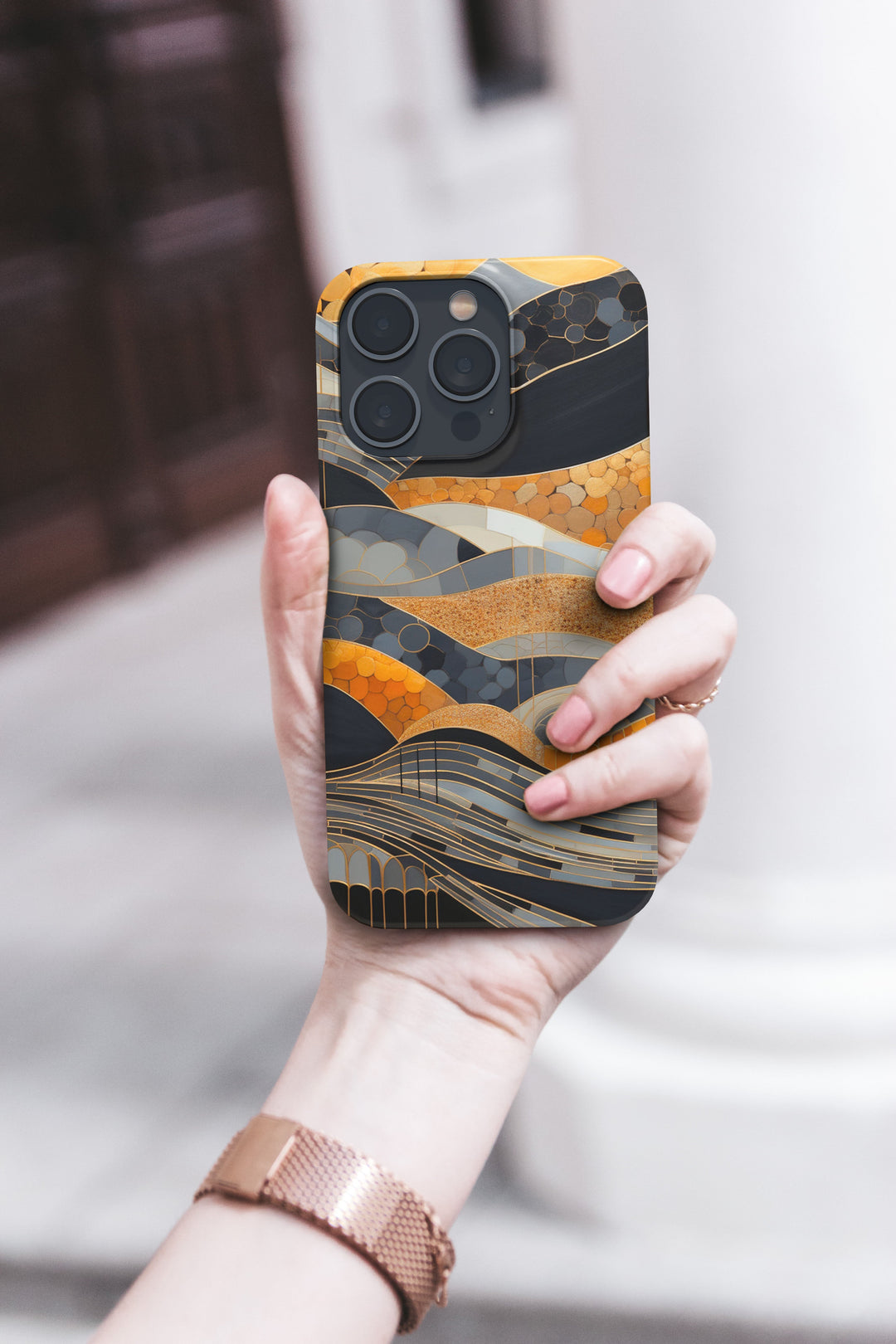 Copper Mosaic -   iPhone 12 mini - Phonecase By Lollobello