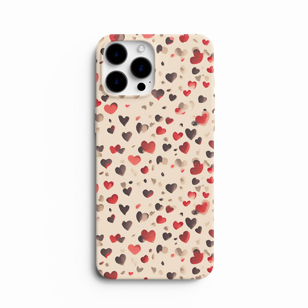 PolkaDot Hearts - iPhone XS - Fodral från Lollobello