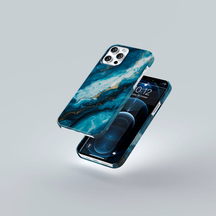 Sapphire Marble -   iPhone 14 - Phonecase By Lollobello