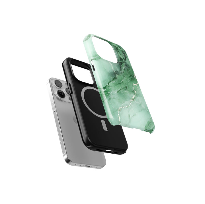 Emerald Marble -   iPhone 13 mini - Phonecase By Lollobello