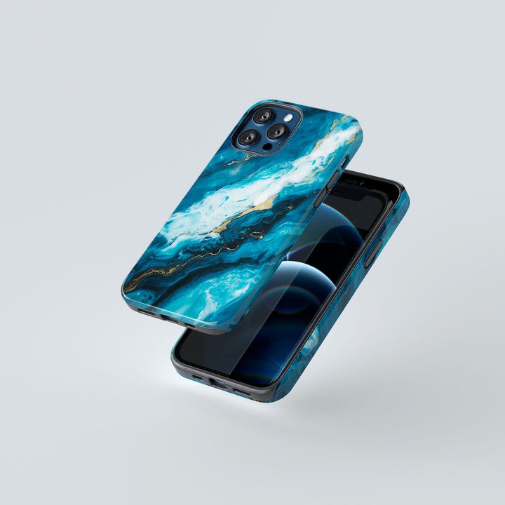 Sapphire Marble - iPhone XS - Telefonväska från Lollobello