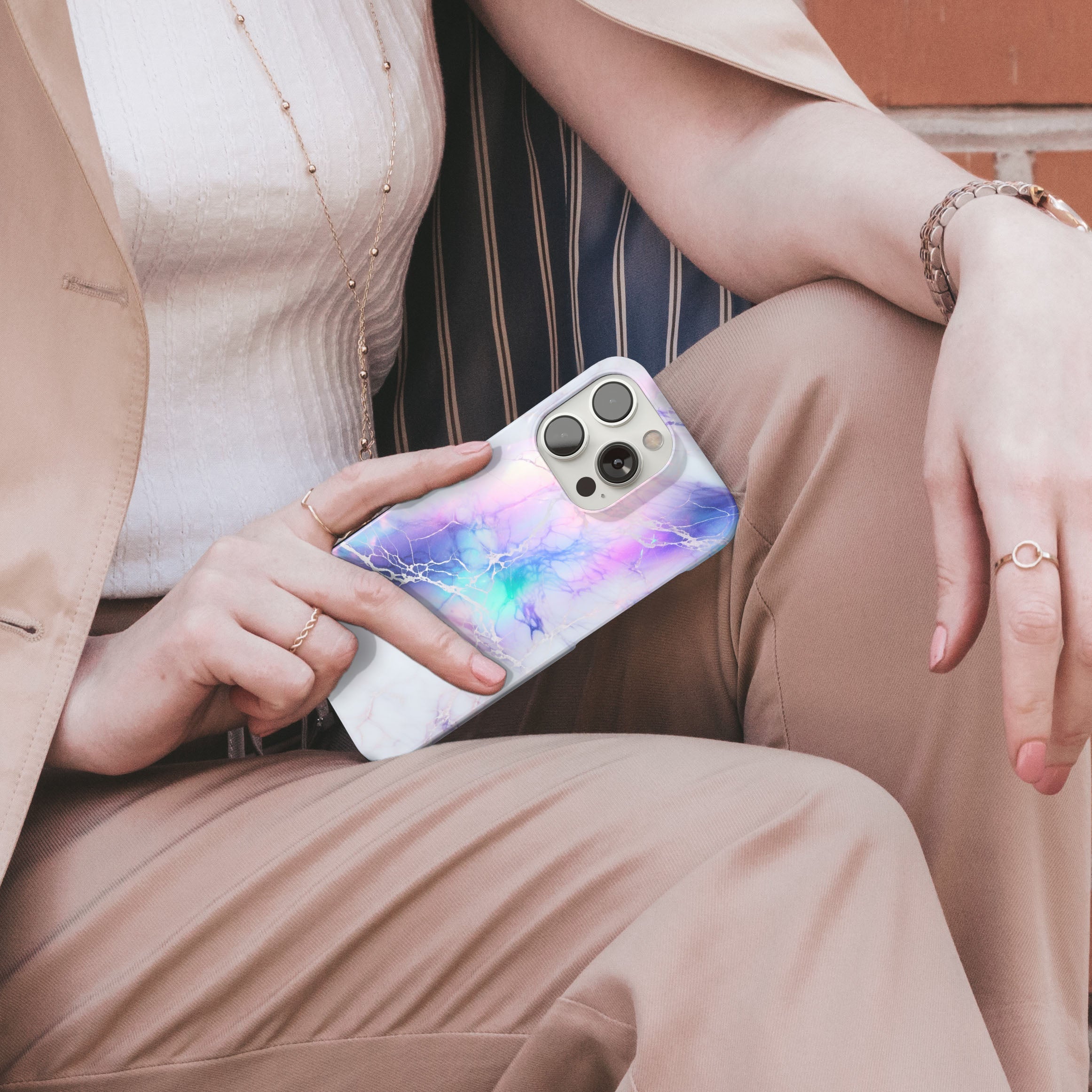 Fluorescent Marble -   iPhone 13 mini - Phonecase By Lollobello