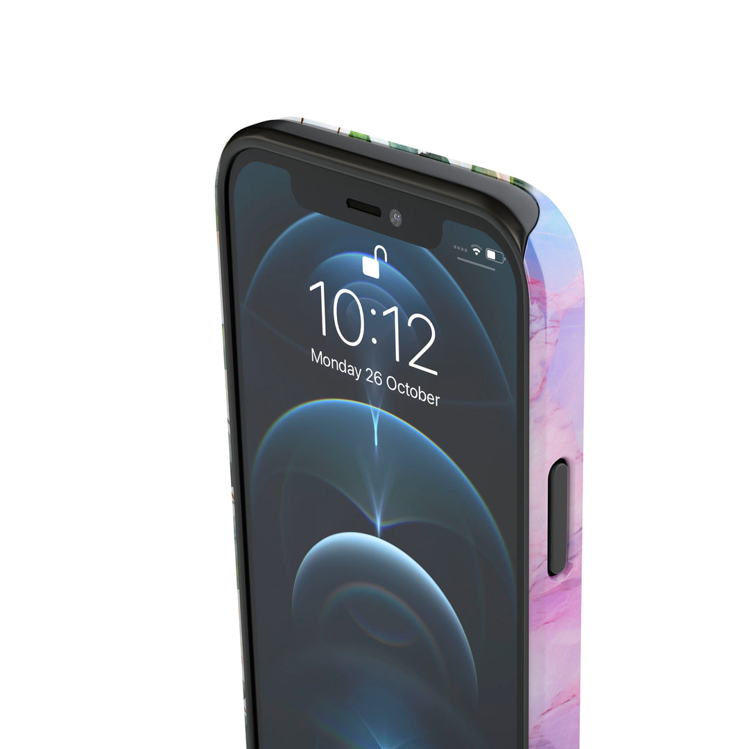 Marbleized Sakura -   iPhone XS - Phonecase By Lollobello