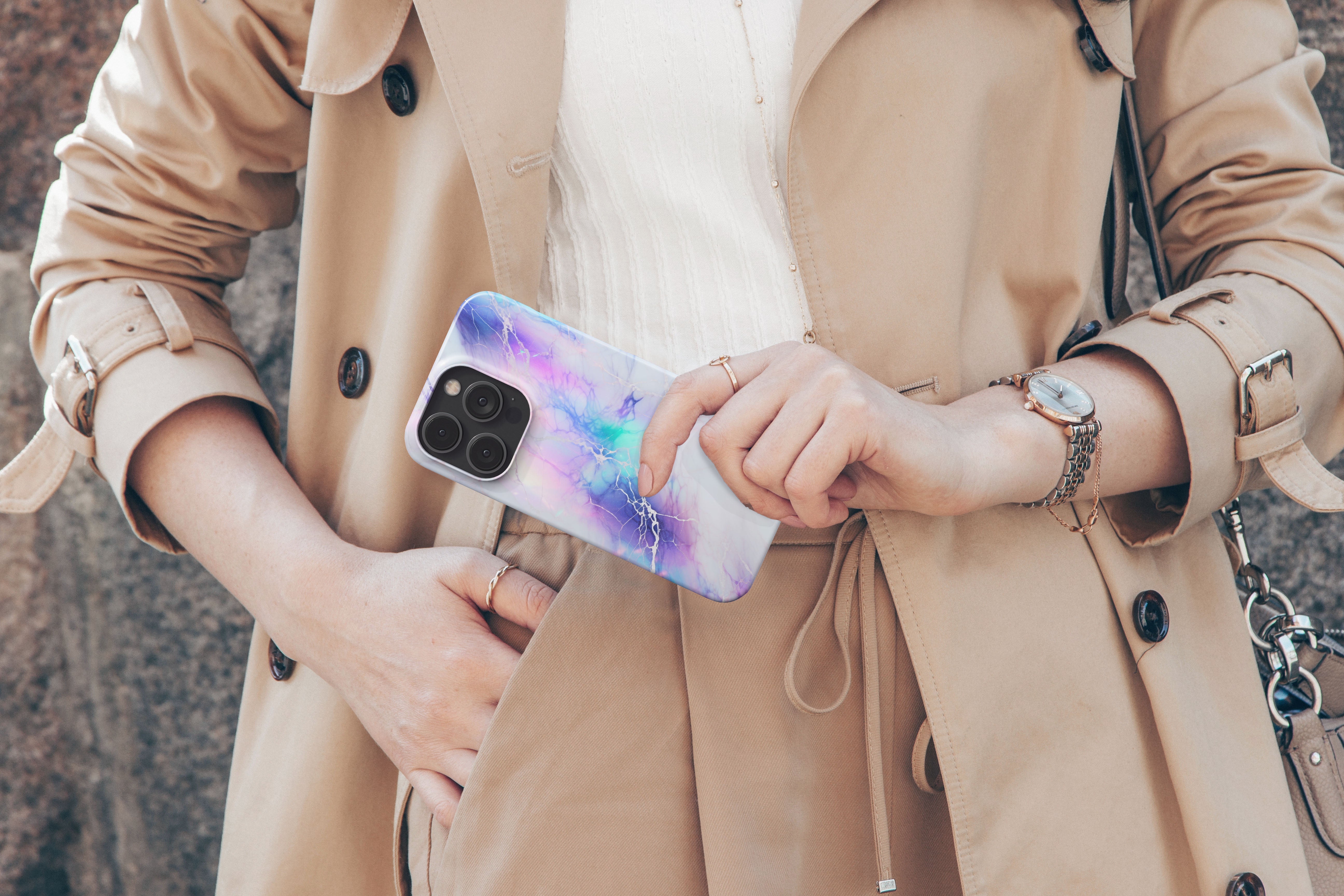 Fluorescerande marmor - iPhone 11 Pro - Telefonfodral från Lollobello