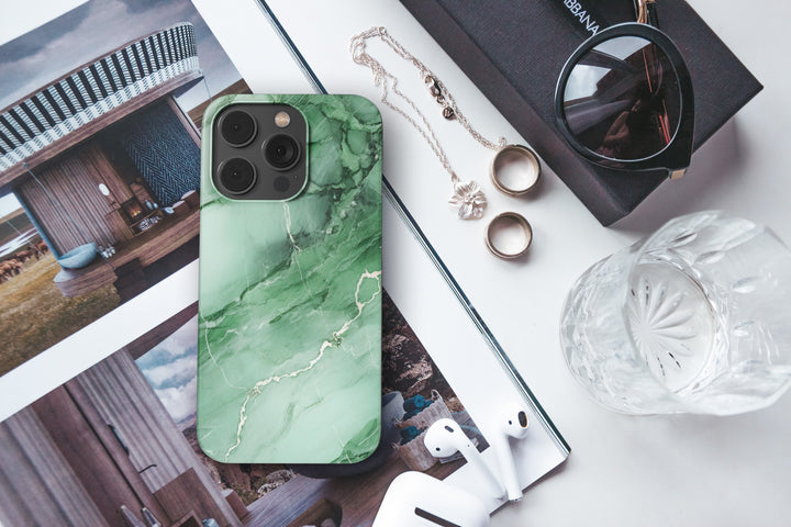 Emerald Marble -   iPhone 12 mini - Phonecase By Lollobello